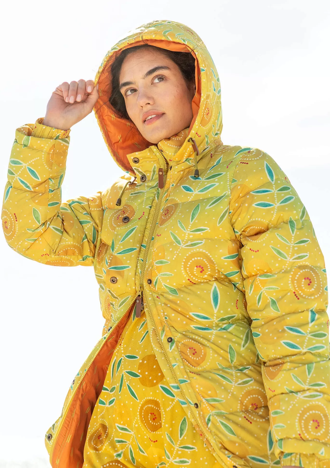 Gudrun Sjödén Dunkappa "Bhumika" återvunnen polyester/dun Ananas Flash Sale